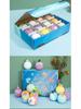 Marine-Themed Plush Toy Bath Bomb Gift Set - 12x70g Bath Salt Balls