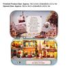 DIY Wooden Doll House Box Miniature Toy with LED Light Decoration Birthday Christmas Gift Toys for KidQ-012