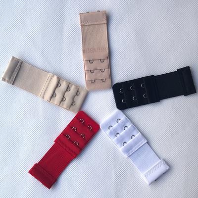 Extensor de sutiã feminino 3 fileiras 2 ganchos elástico ajustável alongar fecho para roupa íntima