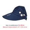 Women Ladies Anti-UV Wide Brim Foldable Visor Caps Sun Hat Casual Hats Beach Cap
