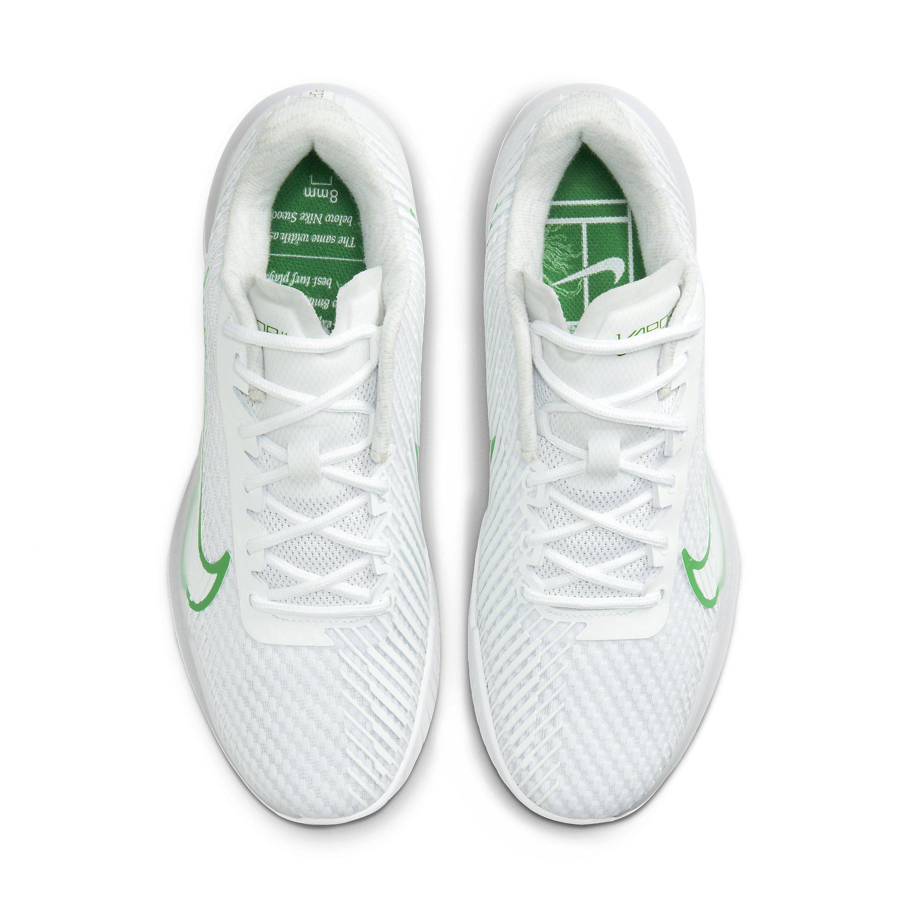 NikeCourt Air Zoom Vapor 11 HC White Kelly Green Женские кроссовки DR6965-102 36.5 — фото 4