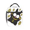 Ranma P-chan Black Pig Thermal Insulated Lunch Bags for School Japanese Anime Portable Bento Box Cooler Thermal Lunch Boxes