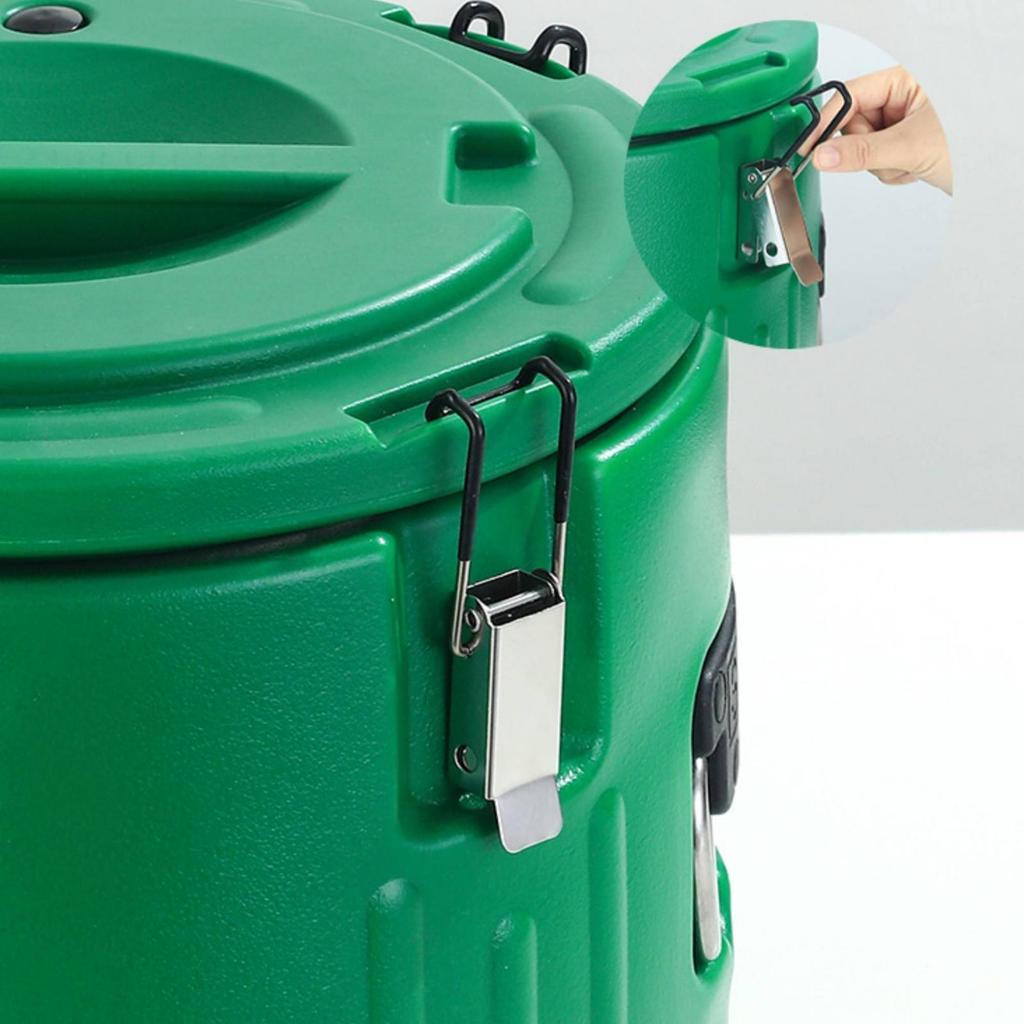 3 Pieces Insulated Food Container Metal latch Stainless Steel Thermal