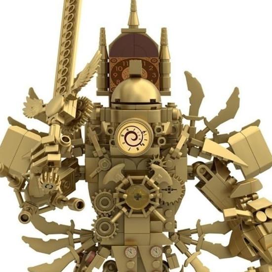 Super Clock Man Building Block Toy Model 550 Blocks Asamblare reproductibilă Clockman Block Toy Smooth Edge Kids Cado de aniversare Home Office Decoration