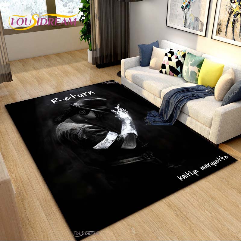 Michael J-Jackson Carpet for Living Room Sofa Table Bedroom Rugs Home decor Kitchen washroom Indoor Outdoor Non-slip floor Mats