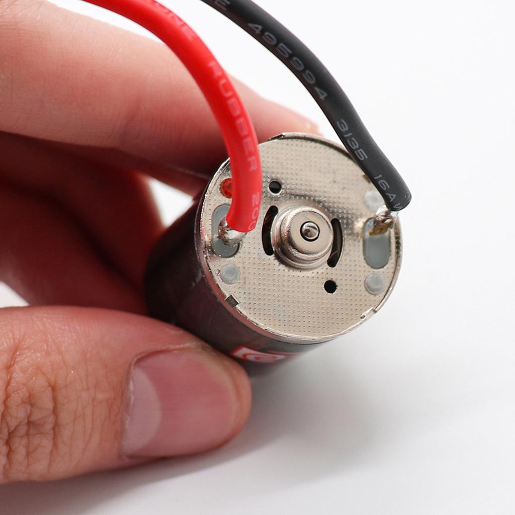 Brushed Motor 370 Stainless Steel Brushed Motor 31T Replacement for SCX24 1Celsius18 1Celsius16 Remote Control Car Plug