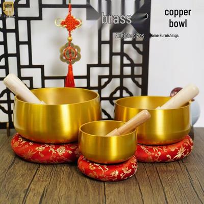 Enhanced Copper Meditation Singing Bowl for Yoga Practices