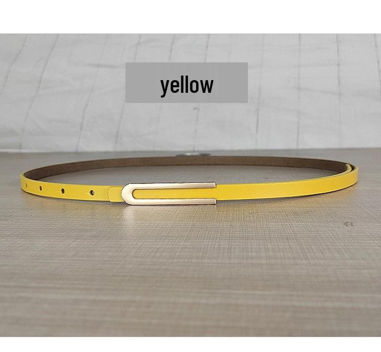 

Элегантный тонкий женский ремень из натуральной кожи - Универсальный для платьев и юбок 105 cm