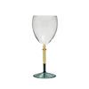 Color-Block Stemmed Glass