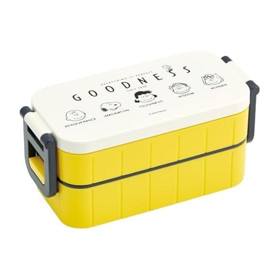 Skater Bento Box 2 Tiers 600ml Women s Antibacterial Lunch Box Made in Japan Snoopy Goodness 75th YZW3AG-A