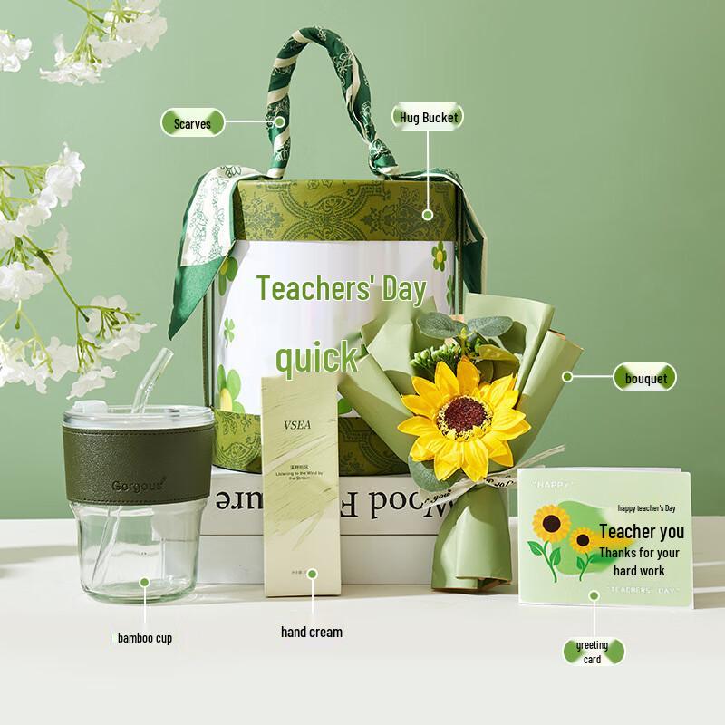 Huazao Baijia Teacher s Day Green Gift Set 02