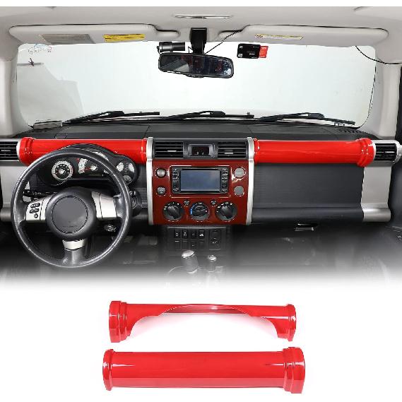 Aunginsy Car Center Console Dashboard Panel Trim Cover Fit for Toyot@a FJ Cruiser 2007-2021 Car Dashboard Dial Panel Cylindrical Trim Frame Dial