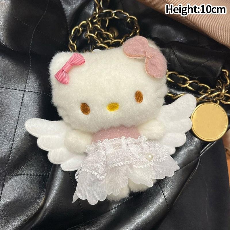 Hello Kitty Plush Keychains Cute Keychain for Bags Kitty Keychains Hanging Pendants Keychains on The Phone Decorations