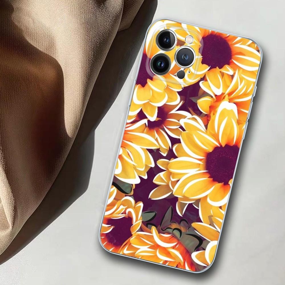 Sunflower Phone Case For iPhone 14 11 12 13 Mini Pro XS Max Cover 6 7 8 Plus X XR SE 2020 Funda Shell