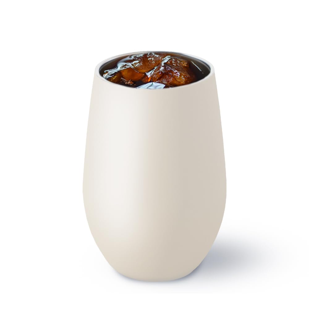 

IRIS OHYAMA Stainless Steel Vacuum Keeps Hot or Beer Easy to Direct Drinking STE-250 Tumbler, Insulated, Cold, White, 250ml, Stylish, Glass, Coffee, белый