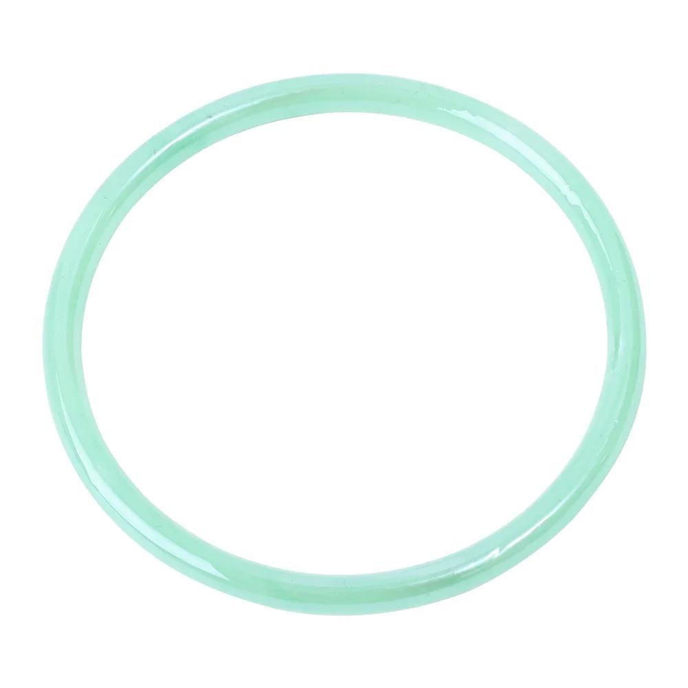Trendy Glass Imitation Jade Bracelet Women Elegant Jingle Bangle Girl No Fading No Pungent Smell Fashion Bracelets Charm Jewelry