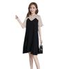 Korean Style Summer 2026 Maternity Chiffon Dress with Short Sleeves - Trendy Mid-Length Design for Moms