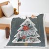 2D Digital Printed Blanket Christmas Thickened Lamb Fleece Crystal Fleece Blanket