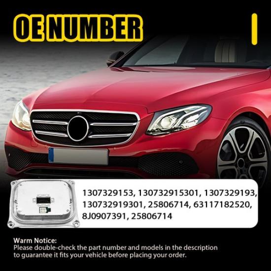 LH RH HID Xenon Headlight Ballast W/Bulb Module For DTS Cadillac BMW Mini Cooper