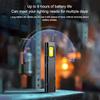 Led Cob Flashlight Type C Rechargeable 600Lm Portable Mini Torch Pocket Lantern Flood Work Light With Magnet For Emergency 1Pc