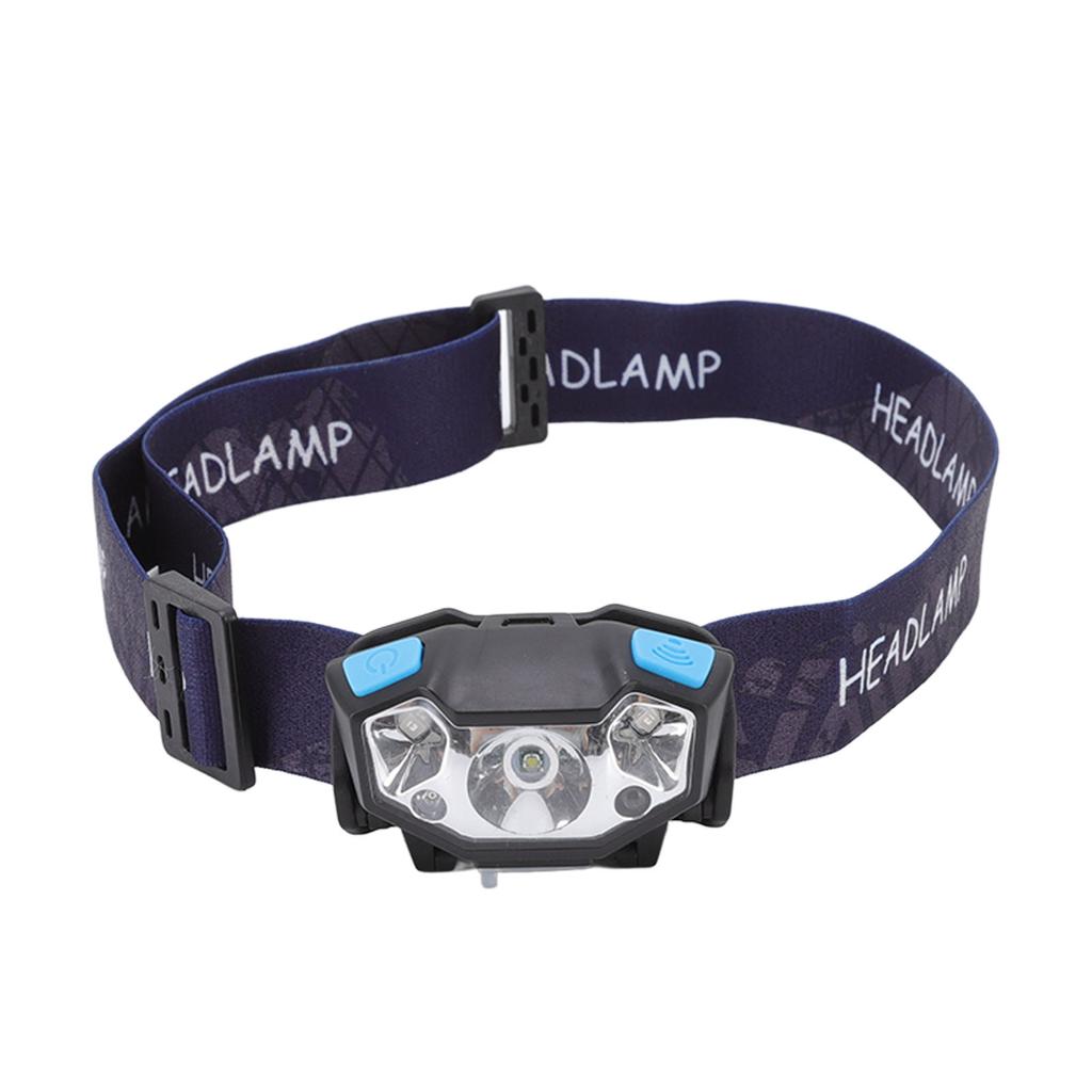 LED Stirnlampe 5 Helligkeitsstufen USB-Aufladung Leichtgewichtige Sensor-Stirnlampe LED Stirnlicht für Outdoor-Camping