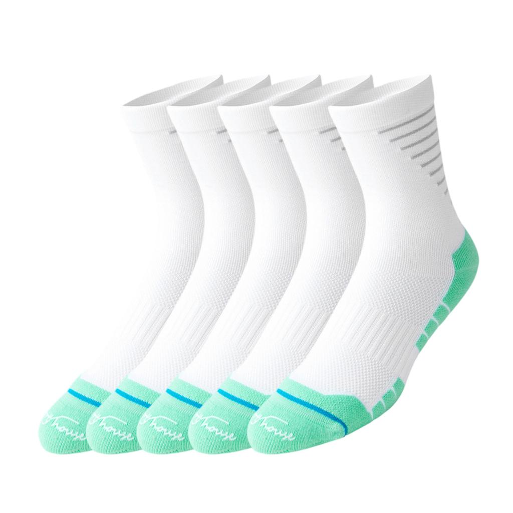 Herrstrumpor, stretchiga, bekväma, andningsbara, sportstrumpor, set med 5 par