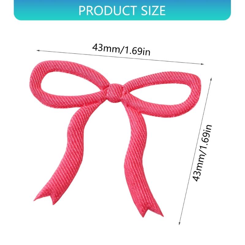 Polyester Craft Bows For DIY Hair Accessories Clothing Decors Material Easy To Attach Without Tools