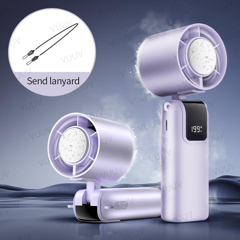 VUUV Mini USB Charging Handheld Fan Desktop Small Fan With Mobile Phone Holder Portable And Simple Outdoor Small Fan