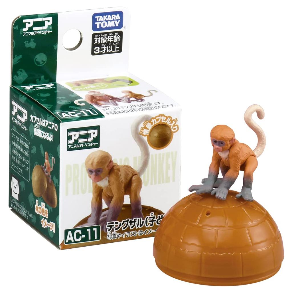 Takara Tomy Ania Proboscis Monkey Animal Dinosaur Toy Ages AC-11 (Children) 3+