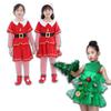 Fantasias Mágicas de Árvore de Natal para Crianças Vestido Confortável para Meninas com Chapéu Festivo