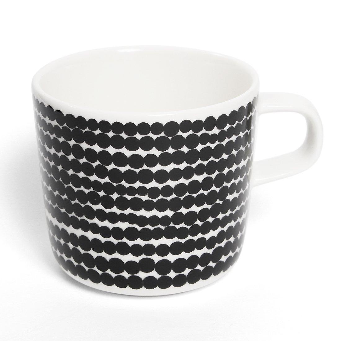 

Marimekko Siirtolapuutarha Coffee White and 063292 190 Mug, 200ml, Black, [Used]
