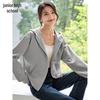 Women's Spring Autumn Casual Patchwork Hooded Jacket