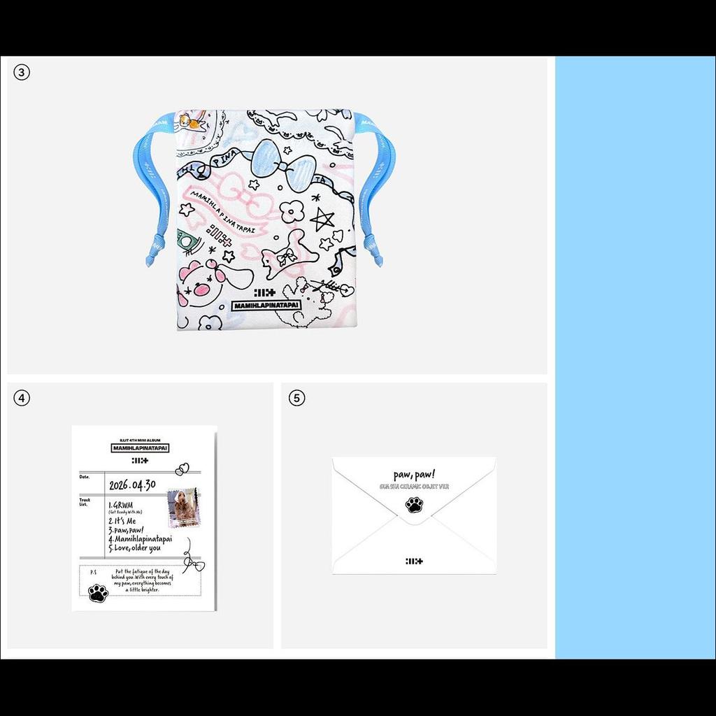 [Pre-order] ILLIT [MAMIHLAPINATAPAI] Gua Sha Keramisch Object ver. + Gratis geschenk