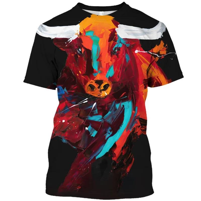 Bullfighting T-shirt 3D Toreo Tourada Printed Sapin T-shirt Fiere Bull Animal Shirt