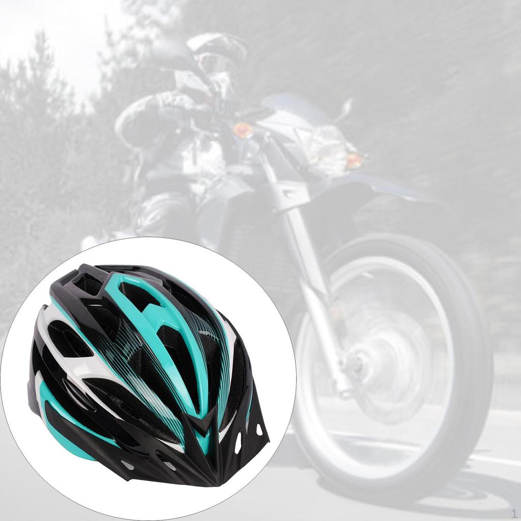 Adults Safety Helmet with Light for Cycling Roller Skating Biking Blue