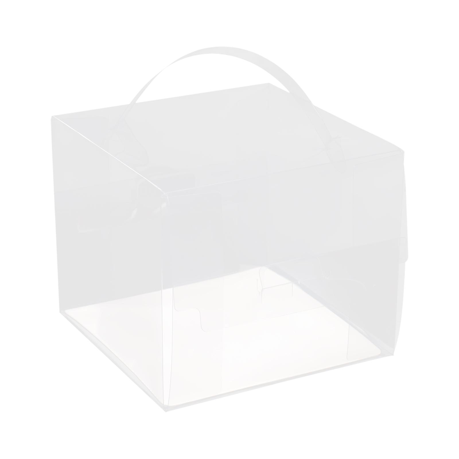

50Pcs Disposable Clear Cake Boxes with Lids, 6x6inch Food-Grade PET Plastic Bakery Packaging for Cake Cookie Pastry чистый