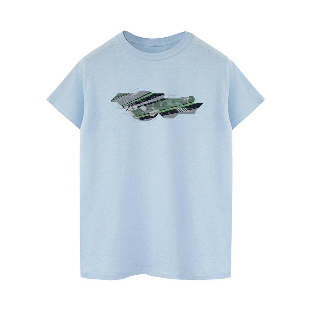 Disney Womens/Ladies Lightyear Graphic Title Cotton Boyfriend T-Shirt