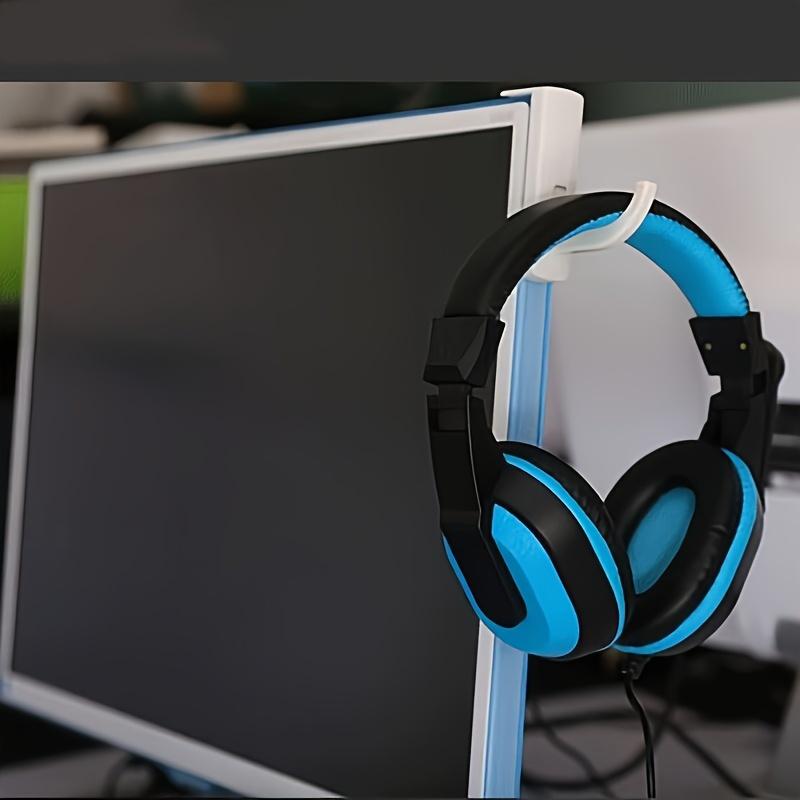 

1 шт. Кронштейн-крючок для наушников, Липкий настенный крючок для стола, интернет-кафе, офиса, компьютера белый