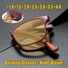 Portable Foldable Night Vision Reading Glasses Ultra-light Anti-blue Light Presbyopia Glasses Neutral Fashion Glasses To +4.0
