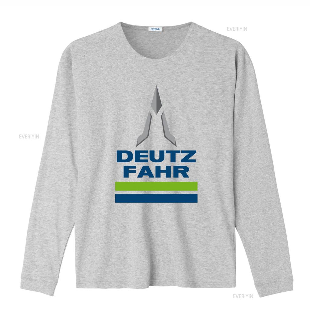 Deutz Fahr Logo Print T-Shirt für Herren Stilvoll und Bequem vintage Gewaschen Grafik Leicht Unisex Vielseitig homme Lässig