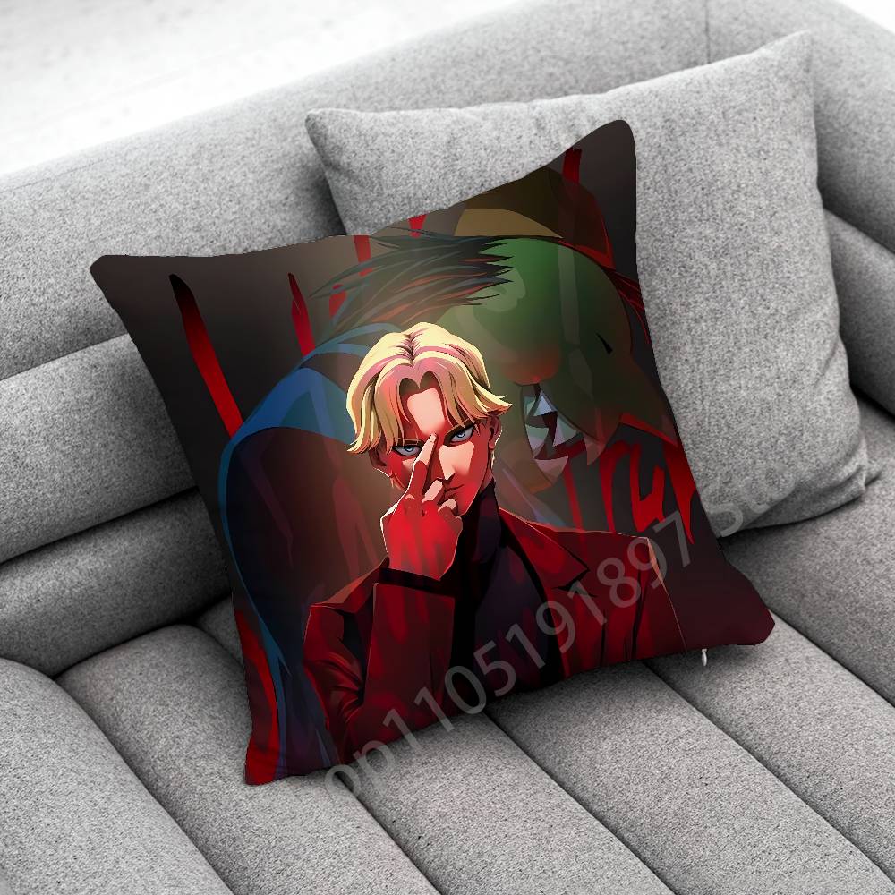 Manga Johan Liebert M-Monster Throw Pillow Case For 50x50cm 30x30cm 55x55cm 45x45cm 40x40cm Square Bed Pillowcase Cover