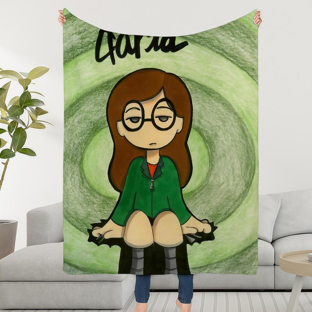Cartoon D-DariaS-ES Blanket Throw Super Cosy Plush Living Room Sofa Couch Childish Birthday Gifts