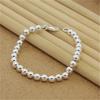 Collana a Catena Palline 925 Argento 6MM Lisce Per Donne Uomini Gioielli