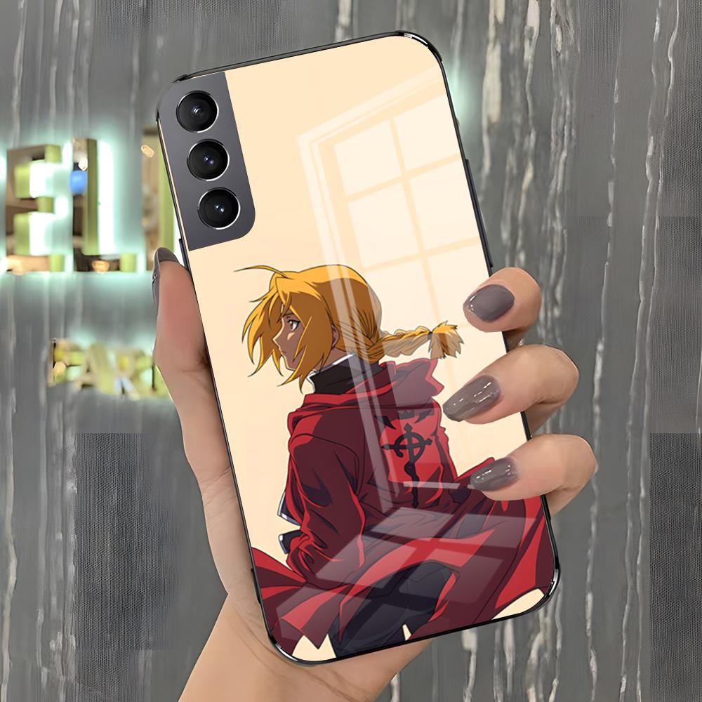 F-Fullmetal Alchemist Phone Case For Samsung A25 A13 A33 5G A54 A36 A35 A56 A52 A14 Shockproof Glass Cover