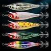 8CM/5.3G Shrimp Bait with Squid Jig Hook Swivel Luminous Realistic Bionic Artificial Lure Saltwater Freshwater Bass Walleye Trout Fishing Accessories