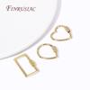 DIY Handmade Jewelry Carabiner Clasps 14k Gold Plated Heart/Oval Shape Spiral Screw Clasp For Making Necklace Chain Fasteners