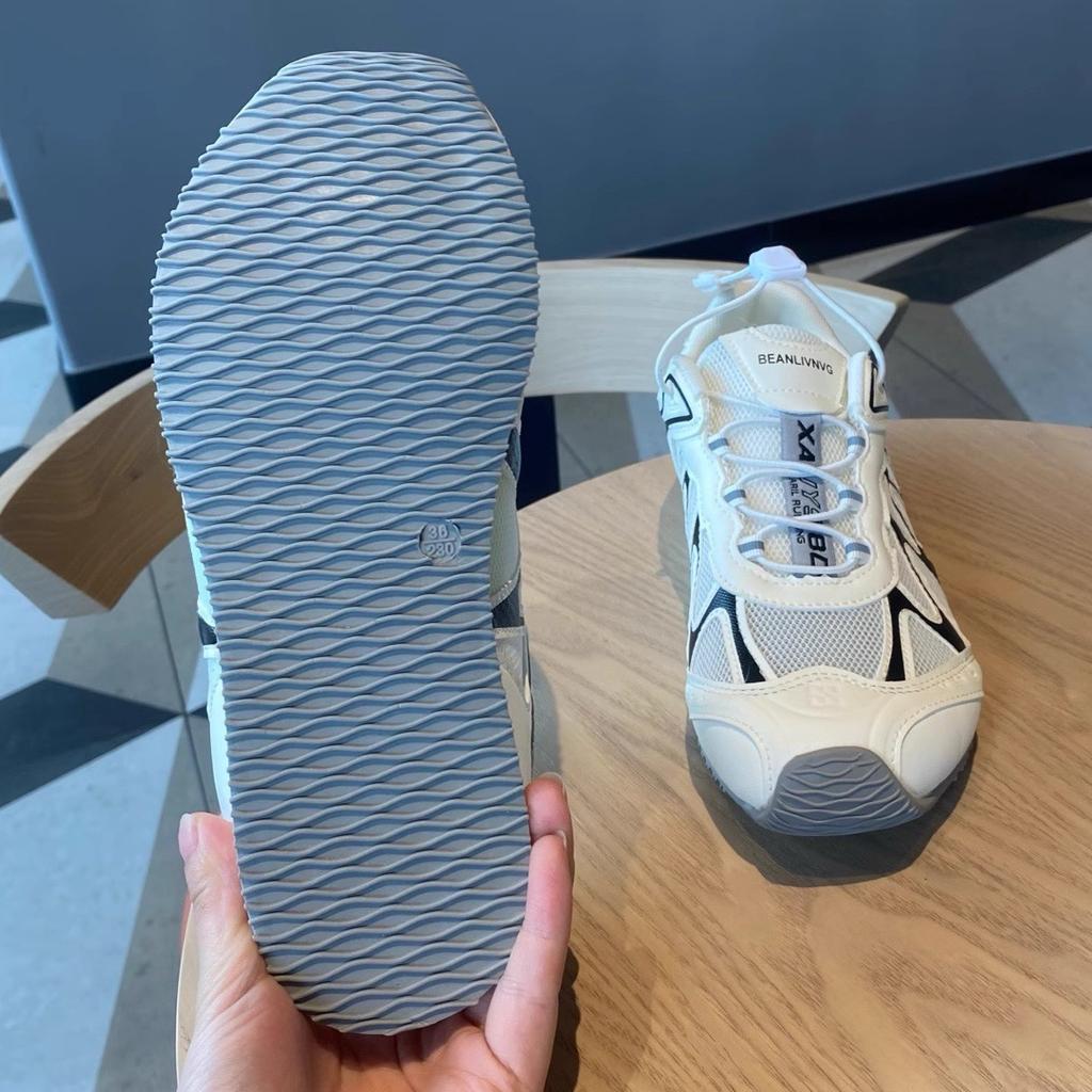 Leather Single Mesh Hollow Non-slip Bottom Hiking Shoes Women's Hiking Shoes 2025 Summer New Casual Outdoor Jogging Shoes Fashion