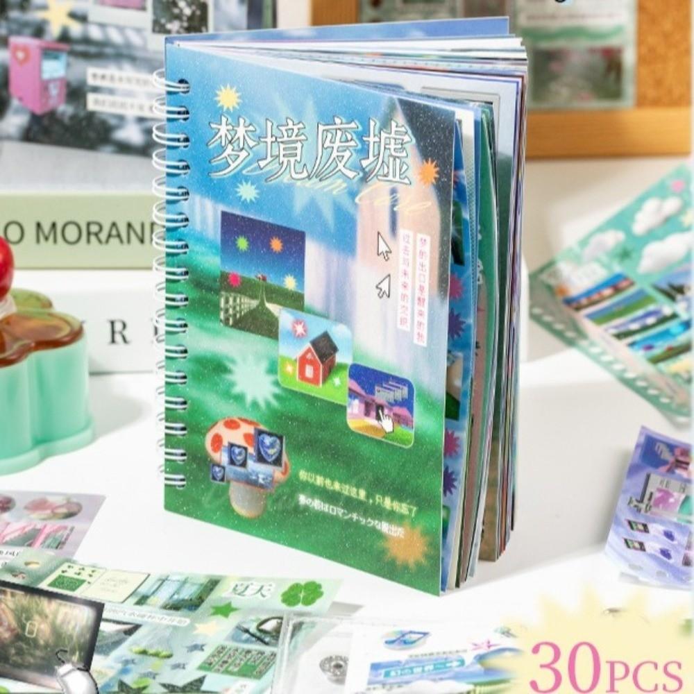 Collage Material 3D Sticker Book Cartoon Style Diary Sticker Phone Case Decoration