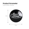 Car Sticker 2025 Hot 4pcs Ford Wheel Center Cap Hub Cover Badge Emblem Sticker Car Accessories For Ford Focus Fiesta C-Max ST Mo