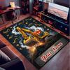 1PC Custom Name "Golden Excavator Adventure" Theme Floor Mat Ideal for Living Room, Game Rooms, Office, Bedroom, Office Floor Mat , Floor Mats for Hom